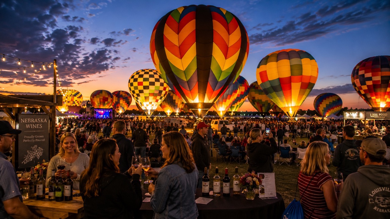Nebraska Balloon and Wine Festival in Nebraska